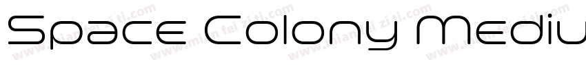Space Colony Medium字体转换